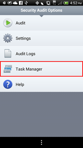 ESET Security Audit, Task Manager